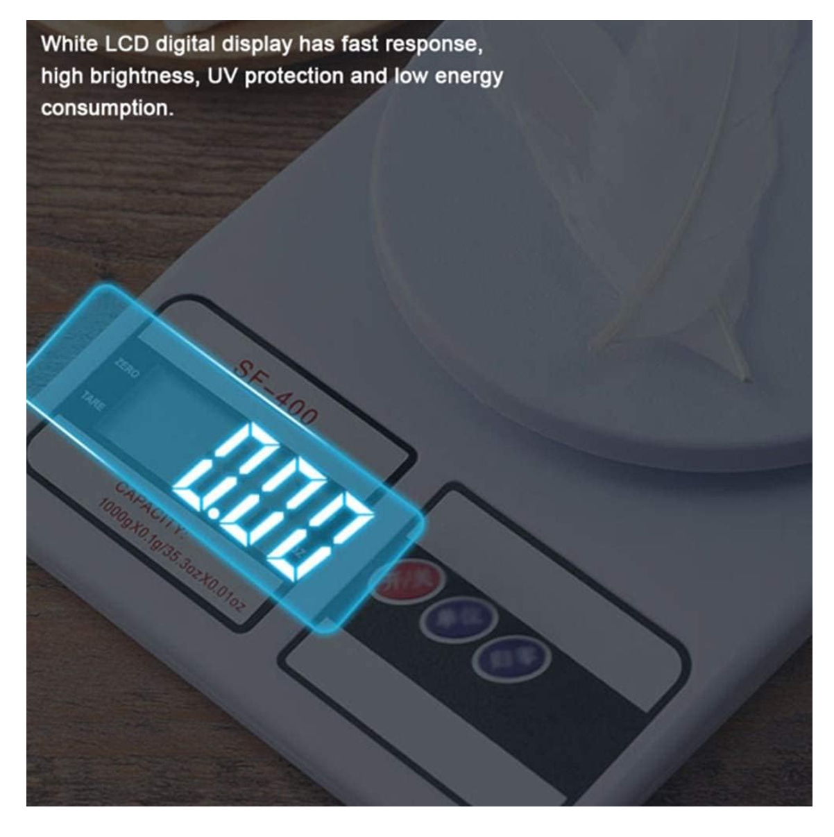 Miniatura 3 de Balanza gramera de cocina gramos y onzas